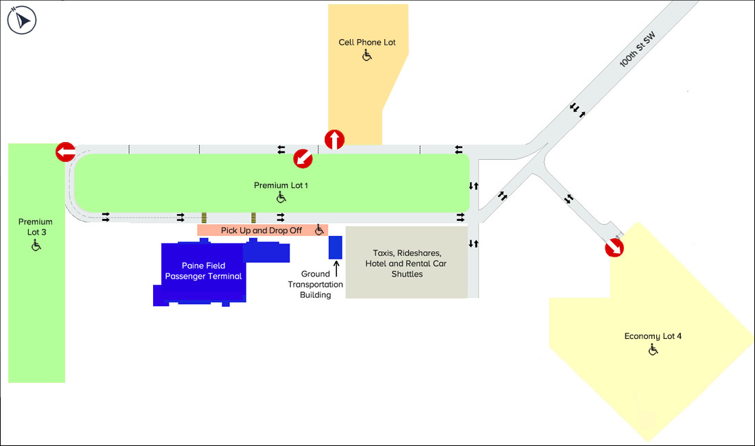 SEA Airport Parking Garage Map